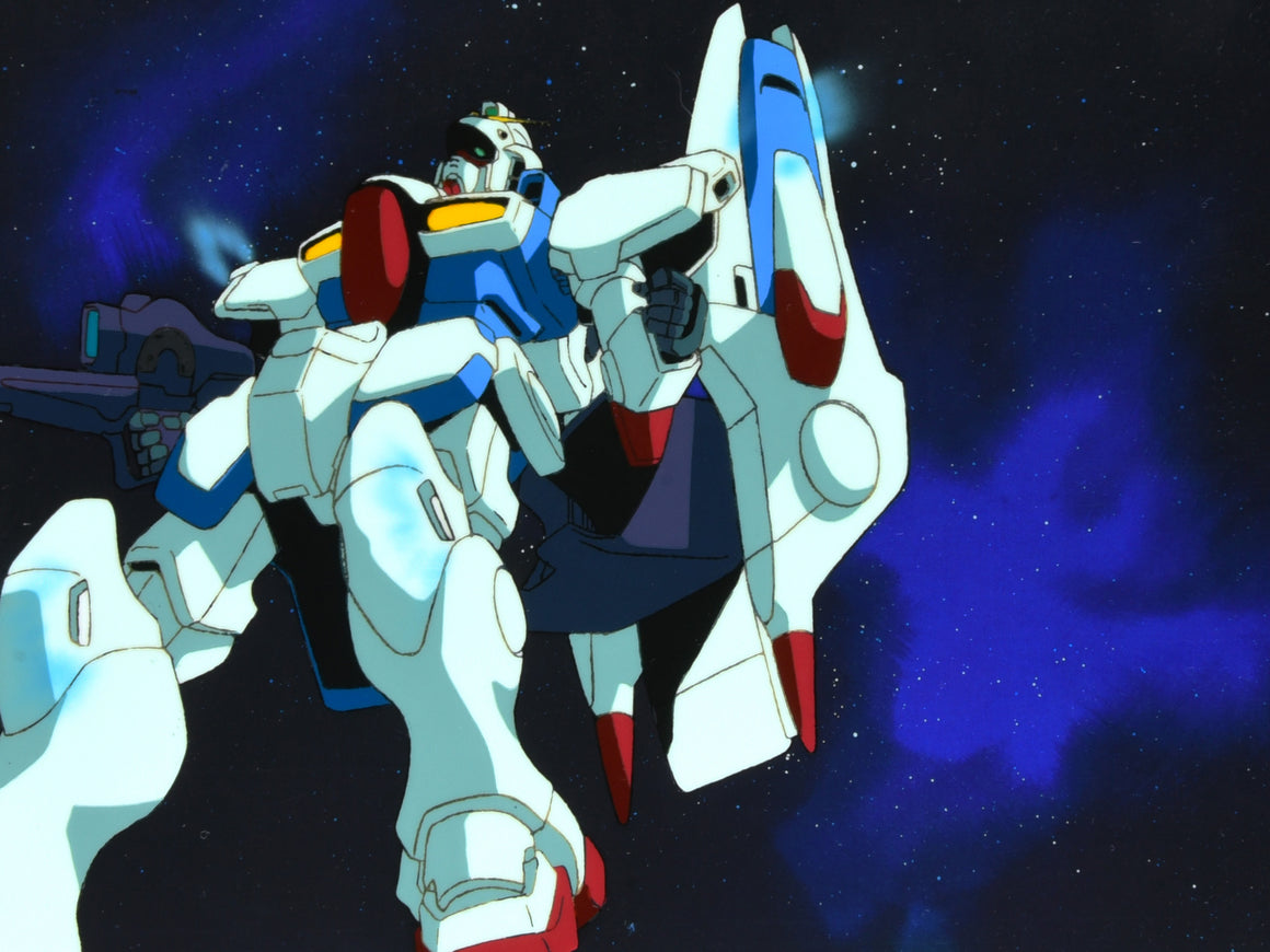 Mobile Suit Victory Gundam - V Dash Gundam from OP theme song - 1-layer Production Cel w/ Copy Background