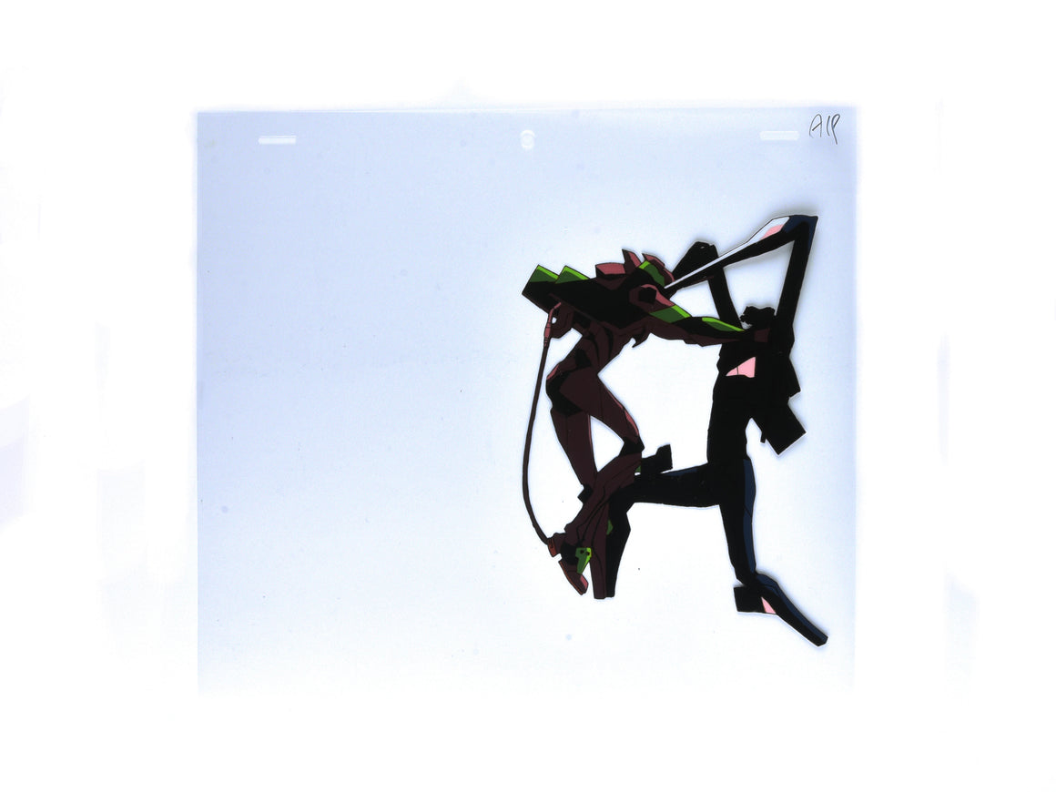 Neon Genesis Evangelion - Unit 01/Dummy Plug attacking Bardiel  - 1-layer Production Cel