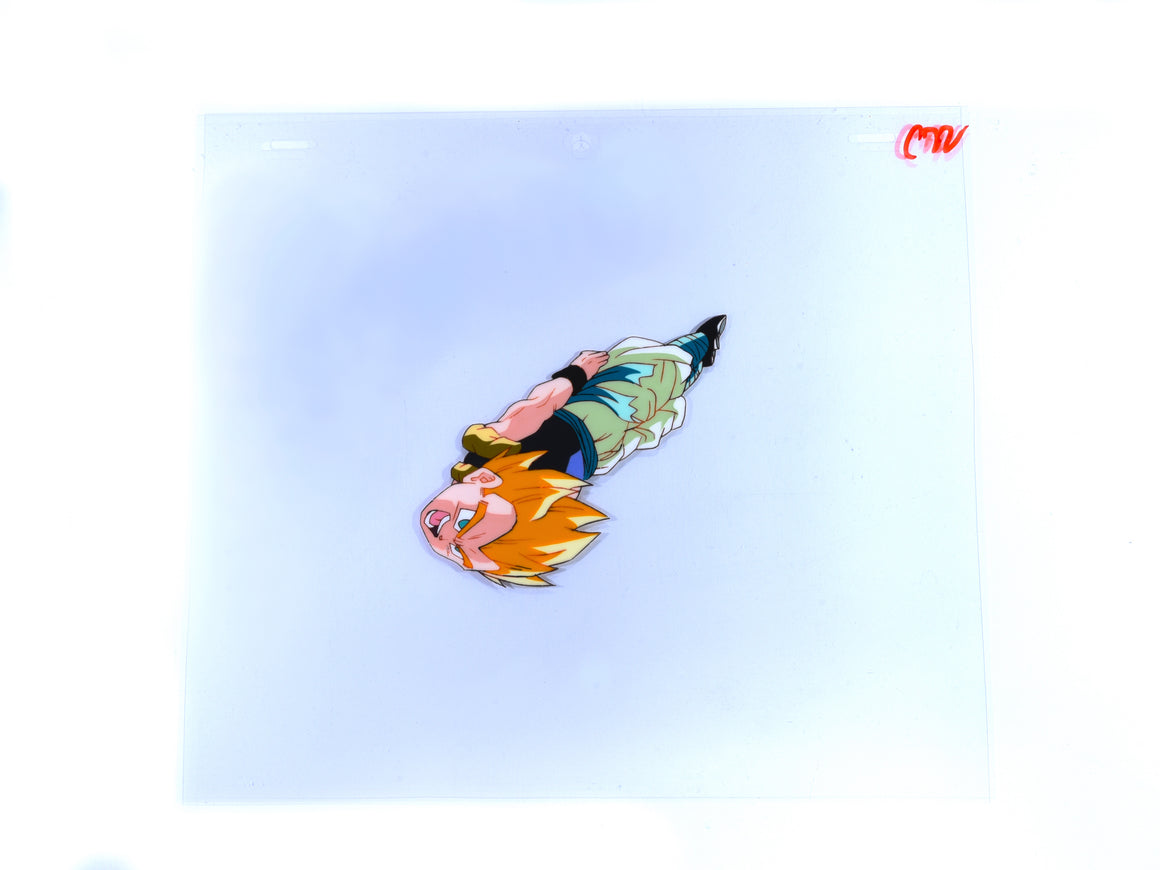 Dragon Ball Z - Gotenks flying while spinning - 1-layer Production Cel w/ Douga