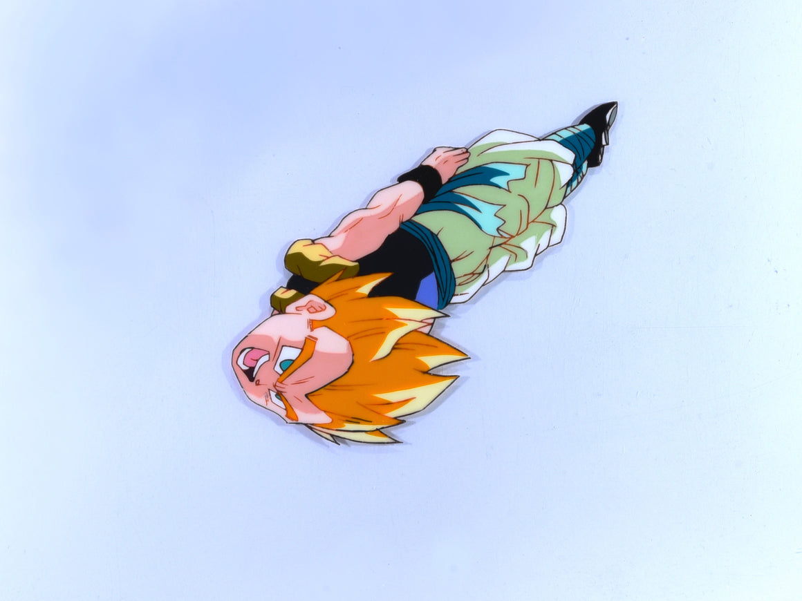 Dragon Ball Z - Gotenks flying while spinning - 1-layer Production Cel w/ Douga