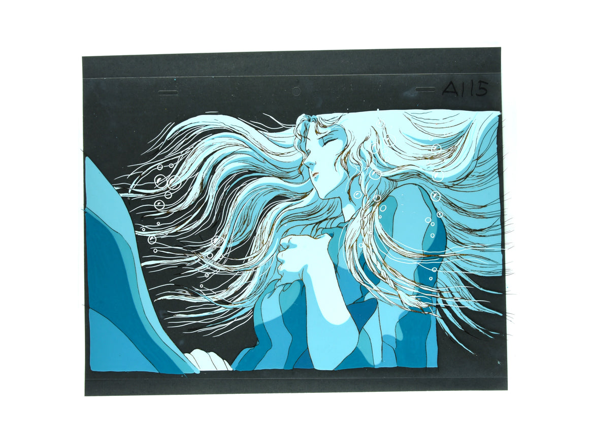 Angel's Egg - The Girl in the water - Movie-size Production Cel w/ Background