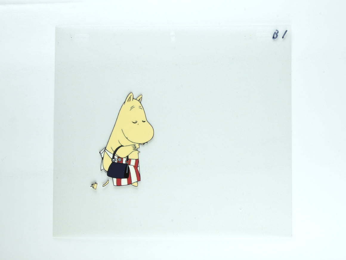 Moomin - Moomin Mama and Sniff - 3-layer Production Cel w/ Matching Print Background