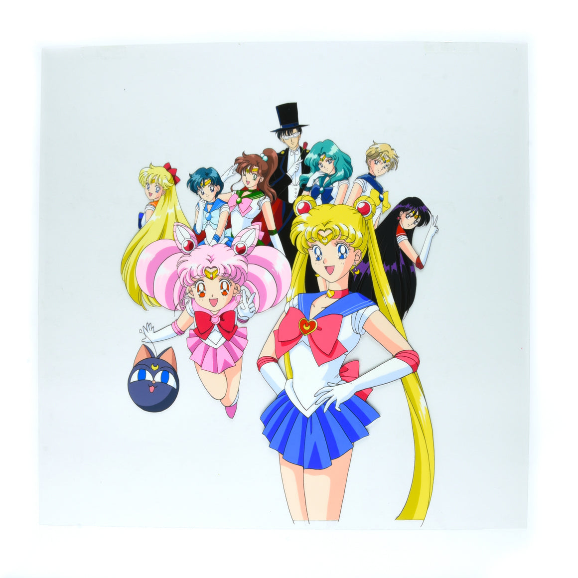 Sailor Moon - Playdia Game Cover Design - 2-layer Hanken Cel w/ Copy Background