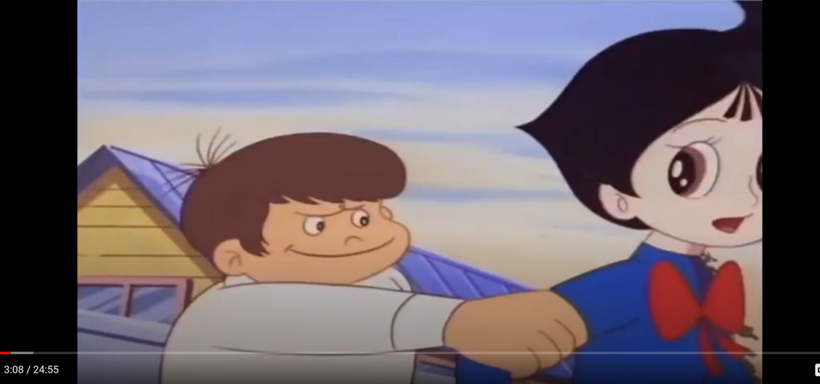 Marvelous Melmo - Melmo being grabbed by a boy bully - 1-layer Production Cel