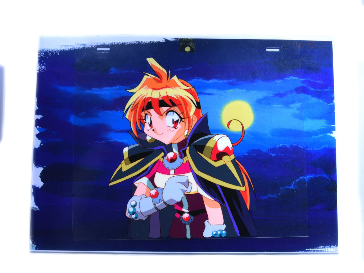 Slayers - Lina Inverse - 1-layer Production Cel w/ Printed Background