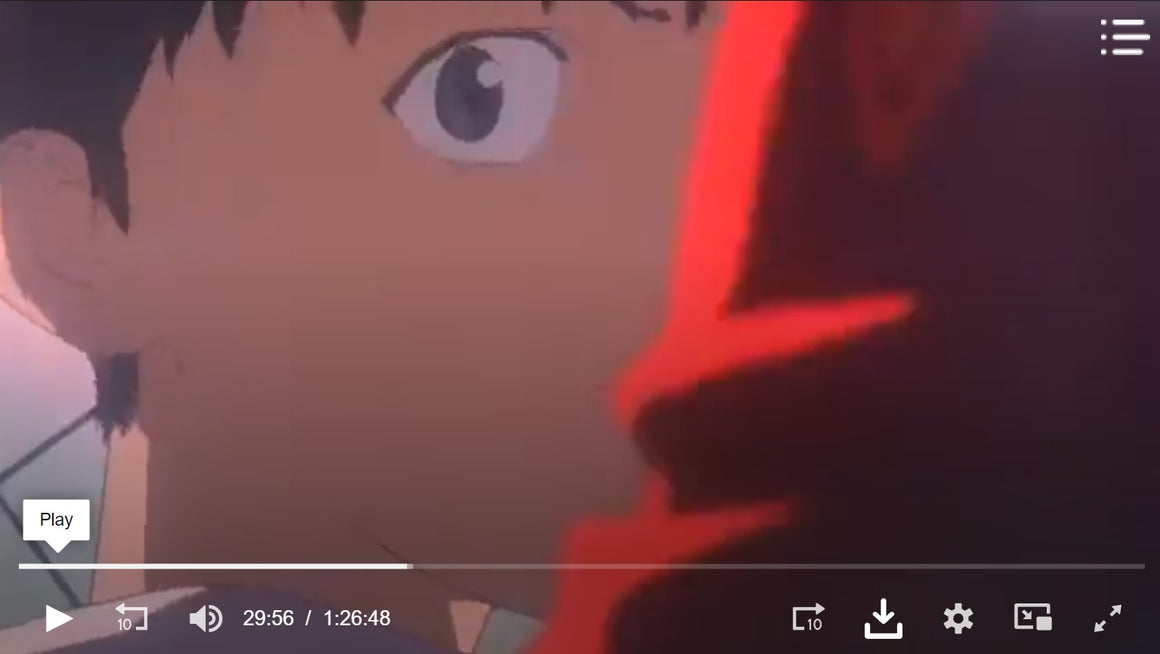 Neon Genesis Evangelion: The End of Evangelion - Ikari Shinji - 1-layer Production Cel w/ Print Background