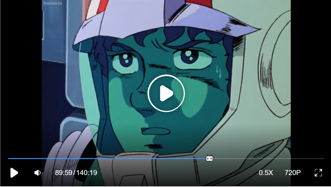 Mobile Suit Gundam - Amuro facing Lalah - 2-layer Production Cel w/ Background