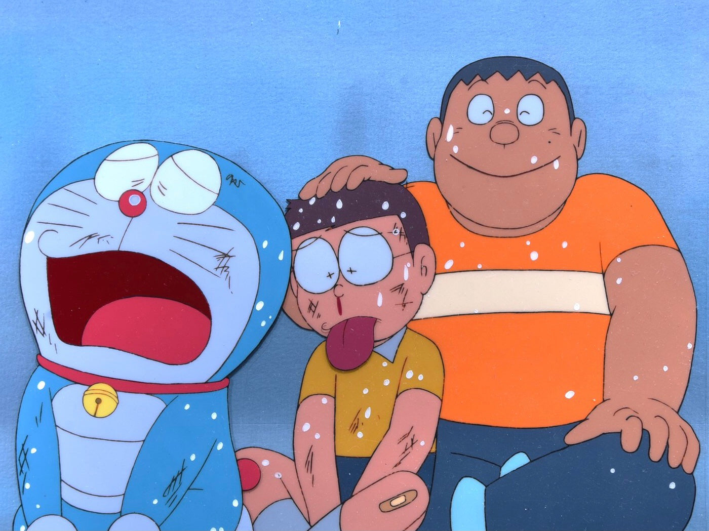 Doraemon Doraemon, Nobita, and Gian in the rain Key Master Setup w Doraemon Doraemon, Nobita, and Gian in the rain Key Master Setup w
